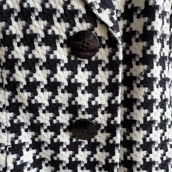 NWT Coldwater Creek Houndstooth Jacket in Black & White - Picture 3 of 10